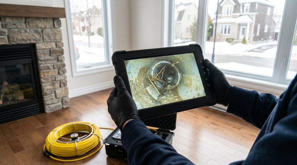 Inspection de drain par caméra haute définition au Québec